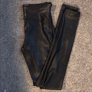Spanx faux leather leggings size small